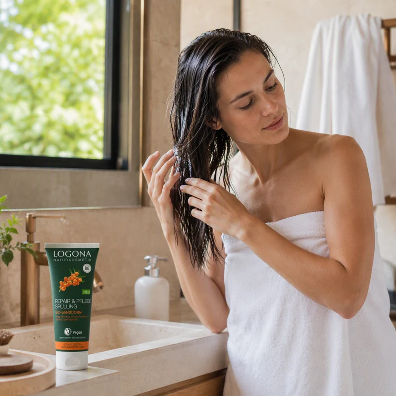 Logona Après-shampooing Réparateur et Soin à l'Argousier 200ml
