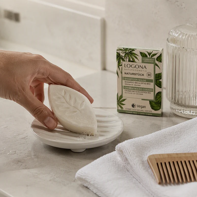 Logona Shampooing Solide au Chanvre et Ortie 60gr