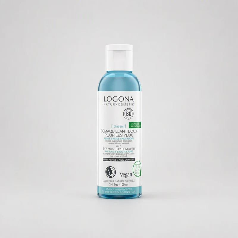 Logona Huile Démaquillante Douce Yeux à l'Aloe Vera et aux Amandes Bio 125 ml