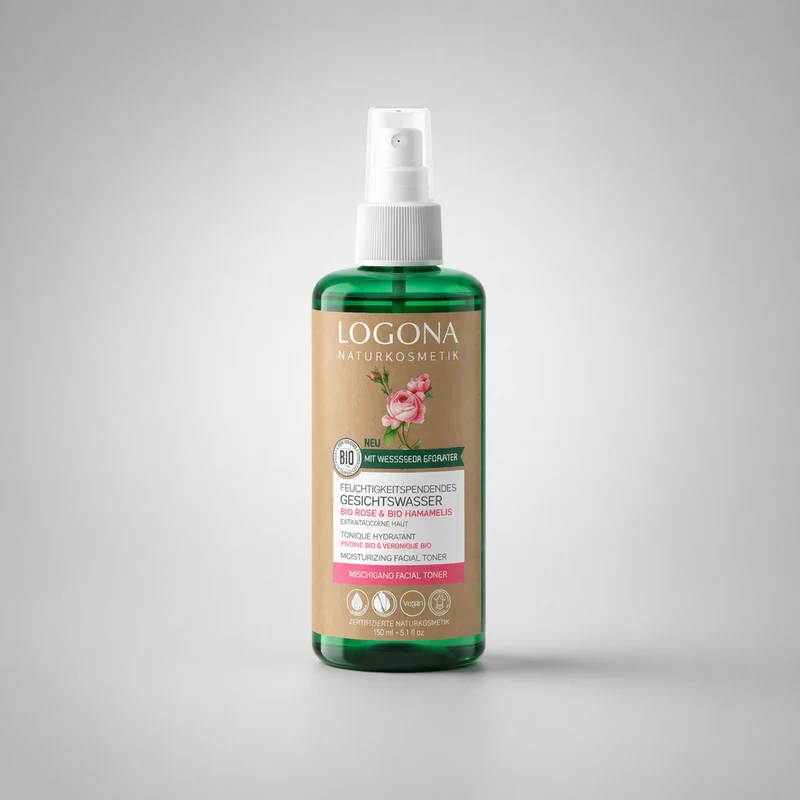 Lotion tonique hydratante pour le visage Logona Rosa Damascena 150 ml