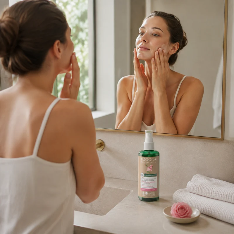 Lotion tonique hydratante pour le visage Logona Rosa Damascena 150 ml