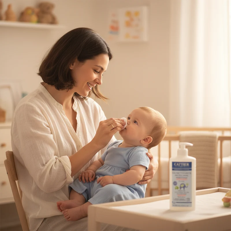 Cattier Eau Démaquillante Micellaire Visage et Corps de Bébé 500 ml