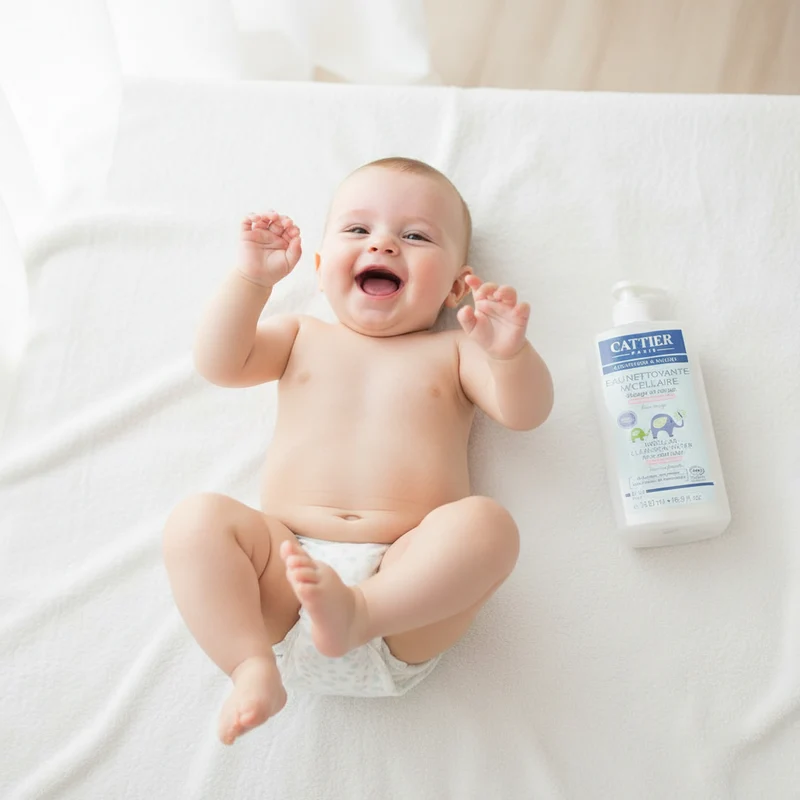 Cattier Eau Démaquillante Micellaire Visage et Corps de Bébé 500 ml