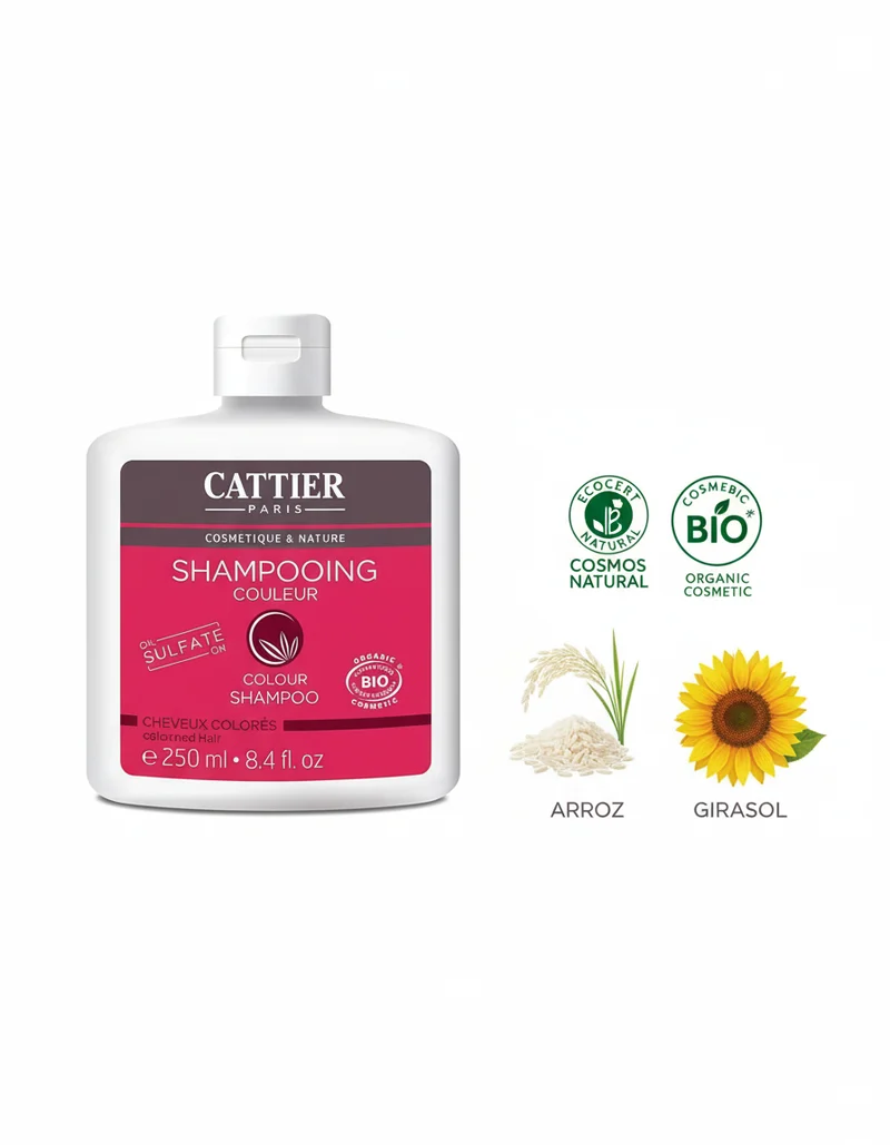 Cattier Shampooing Cheveux Colorés 250 ml