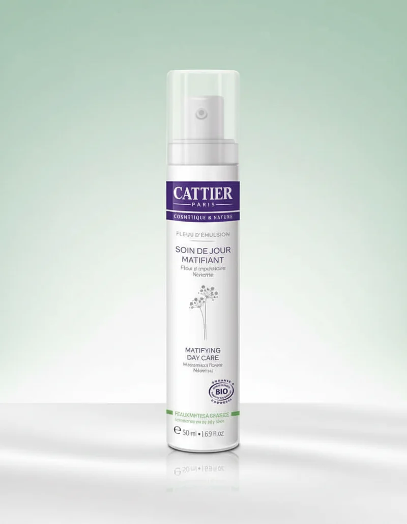 Cattier Crème de Jour Matifiante pour Peaux Mixtes et Grasses 50 ml