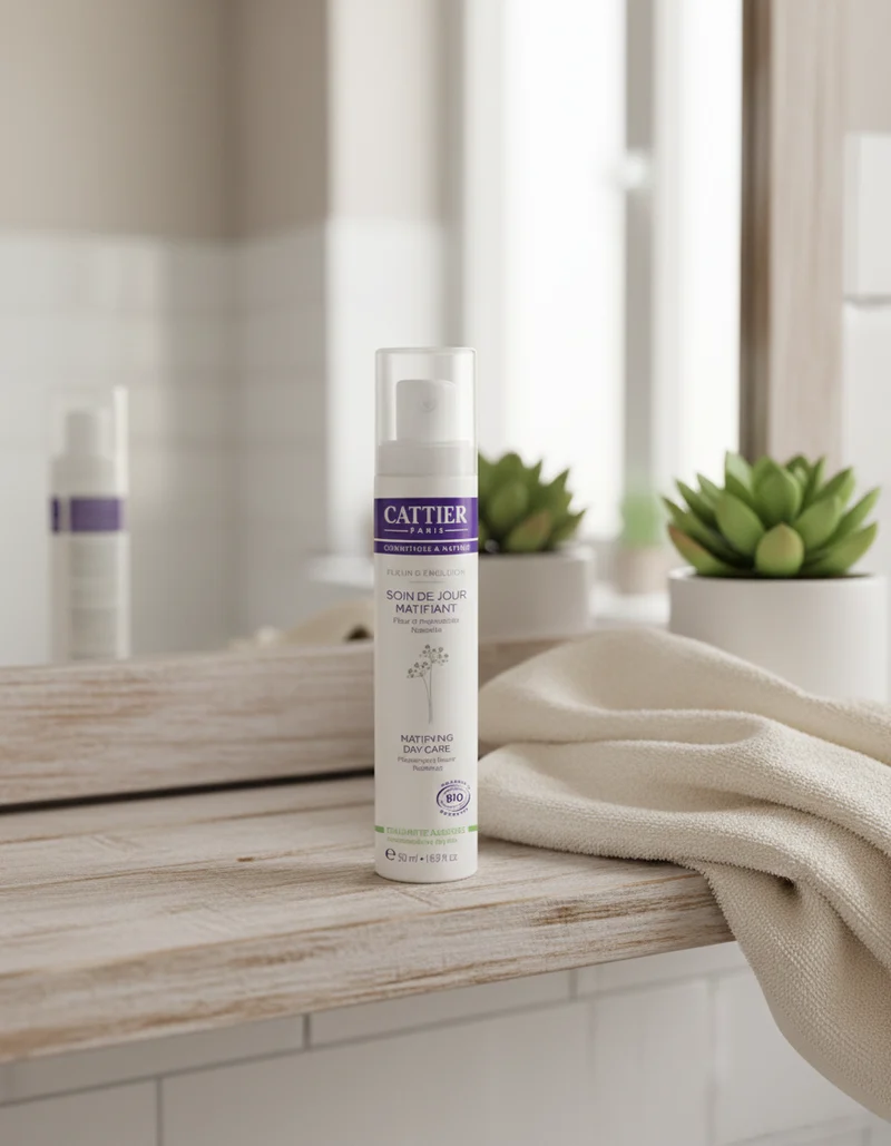 Cattier Crème de Jour Matifiante pour Peaux Mixtes et Grasses 50 ml