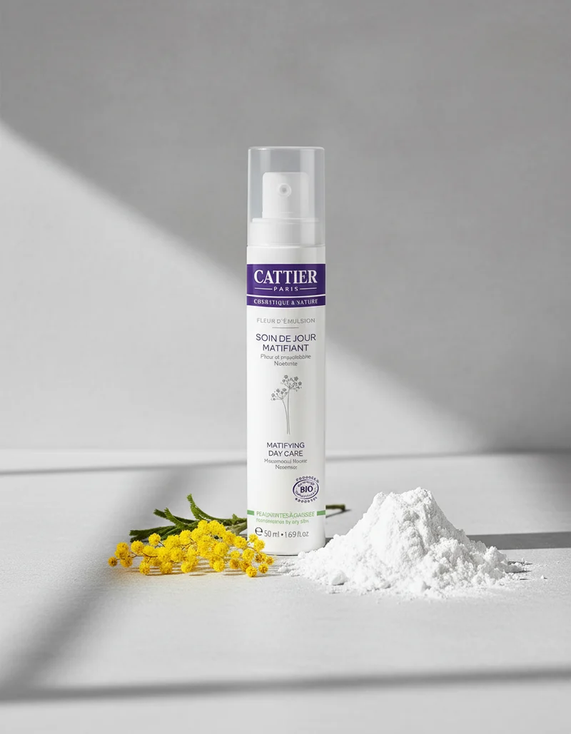 Cattier Crème de Jour Matifiante pour Peaux Mixtes et Grasses 50 ml