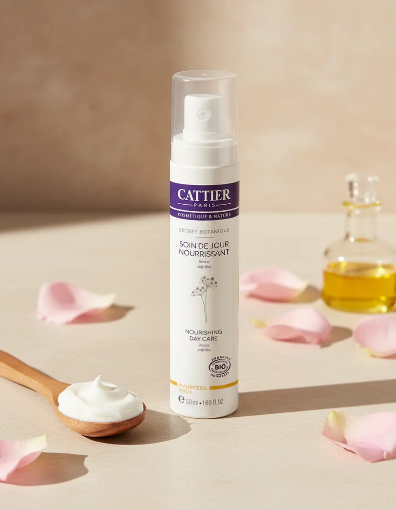 Cattier Crème de Jour Nourrissante pour Peaux Sèches et Sensibles 50 ml