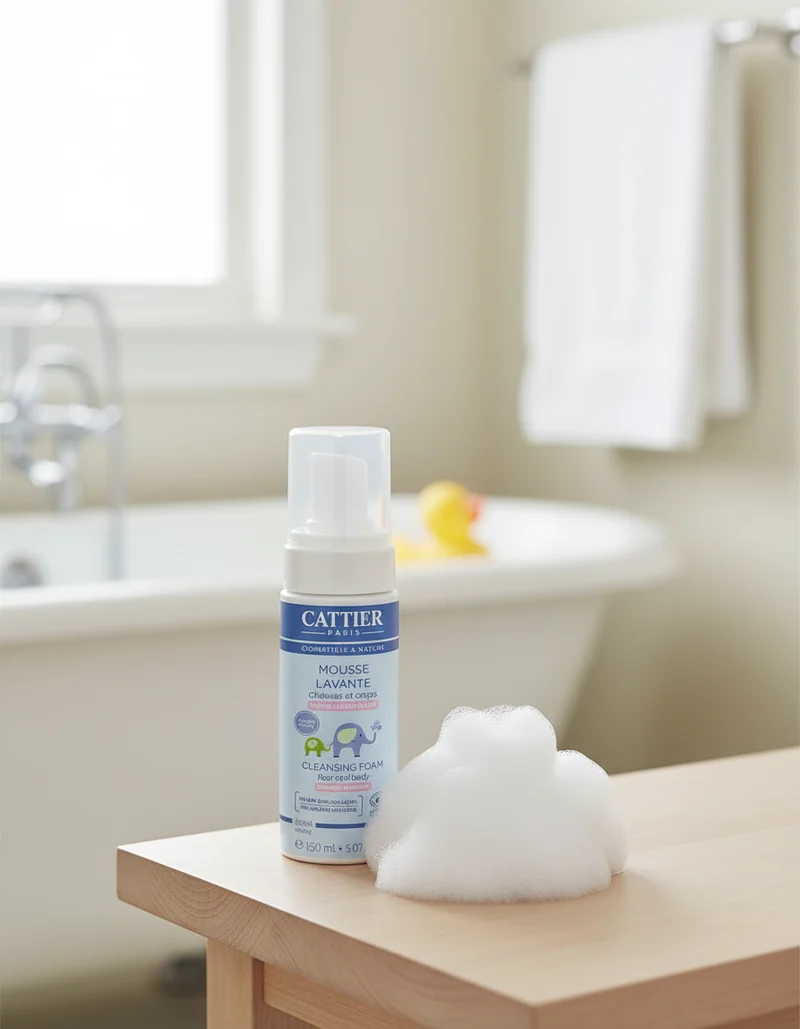 Cattier Baby Mousse Démaquillante Peau et Cheveux 150 ml