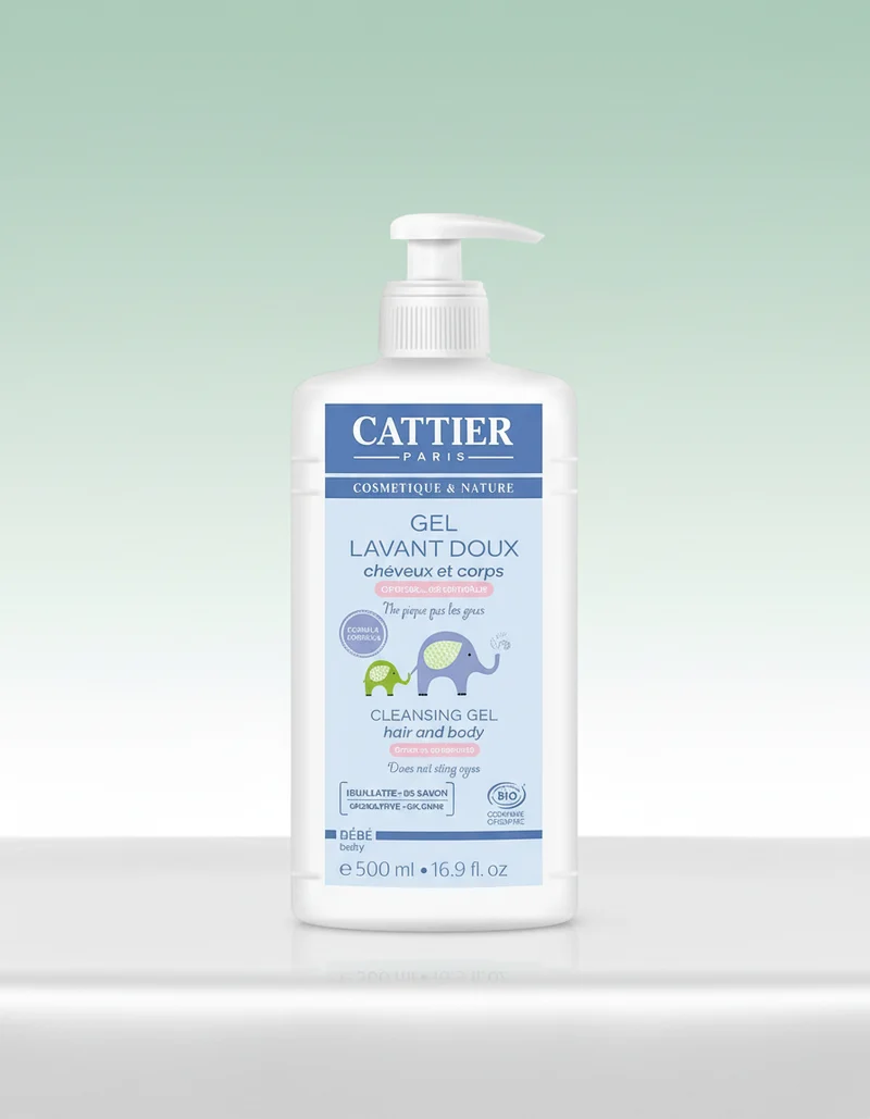 Cattier Gel Bain et Shampoing Bébé 500 ml