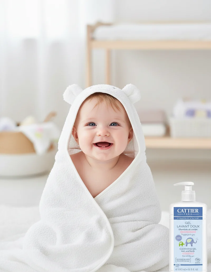 Cattier Gel Bain et Shampoing Bébé 500 ml