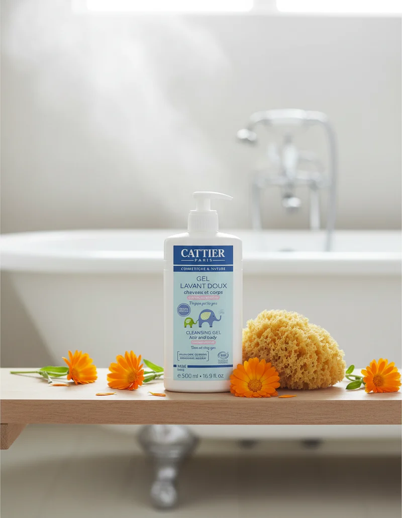 Cattier Gel Bain et Shampoing Bébé 500 ml