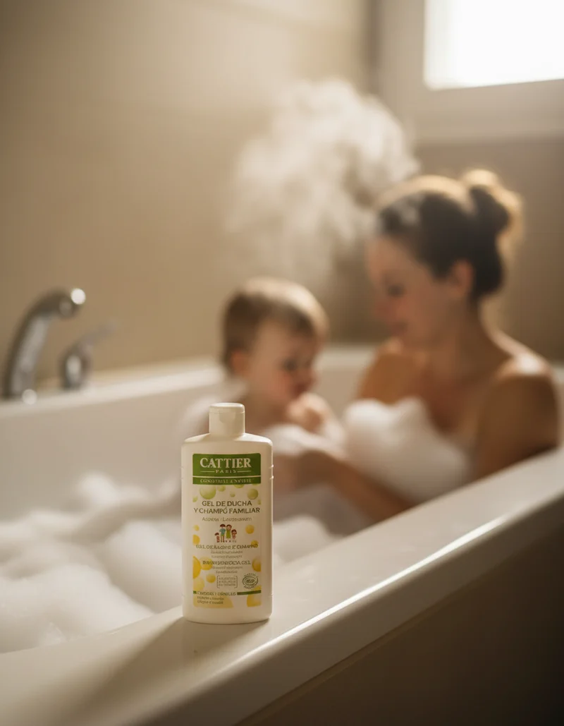 Cattier Gel Bain et Shampoing Moussant Familial 500 ml