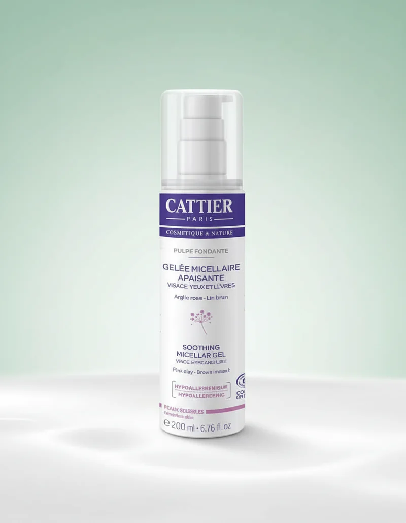 Cattier Gel Micellaire Apaisant Visage Peaux Sensibles 200 ml
