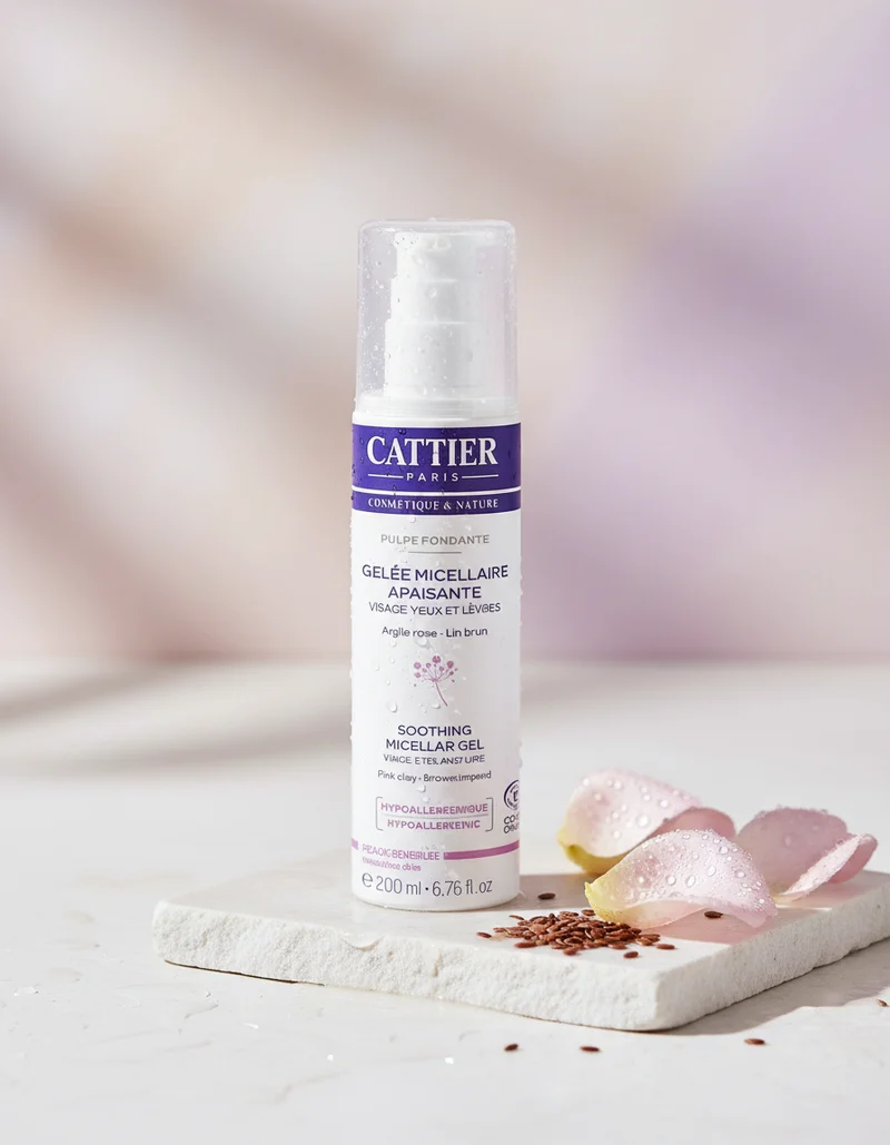 Cattier Gel Micellaire Apaisant Visage Peaux Sensibles 200 ml
