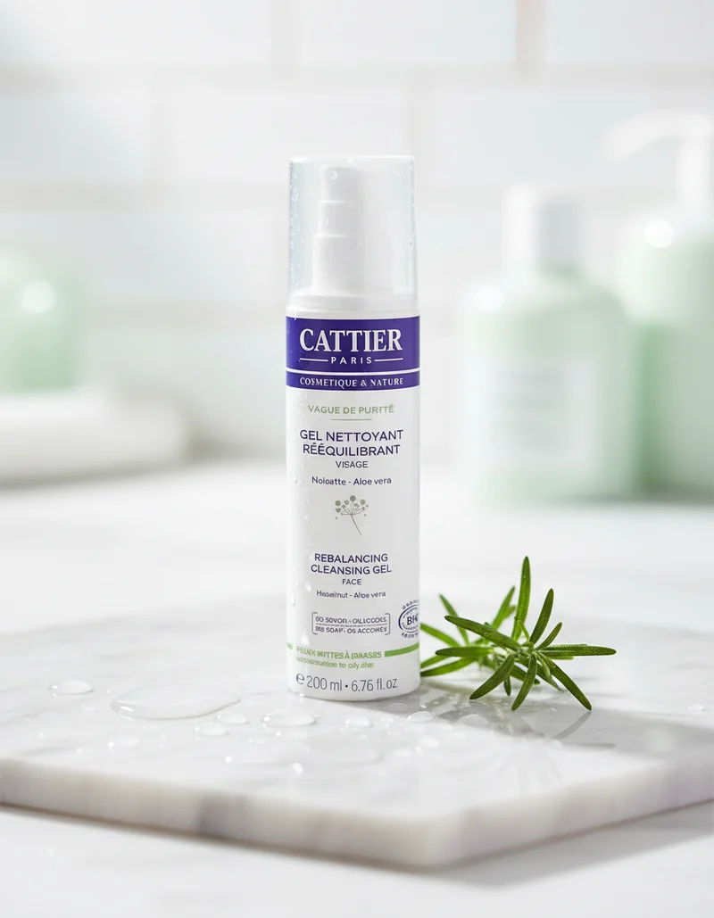 Cattier Gel Nettoyant Visage Équilibrant Peaux Grasses et Mixtes 200 ml