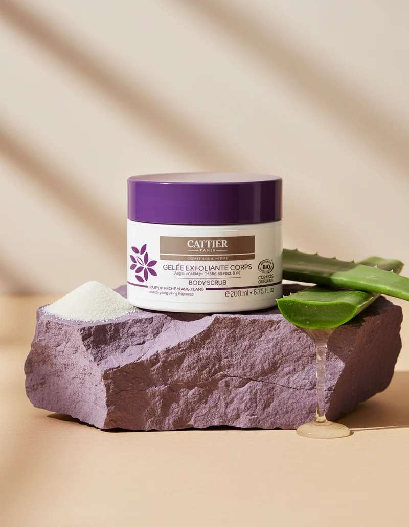 Cattier Gel Gommage Corps à l'Argile Violette 200 ml