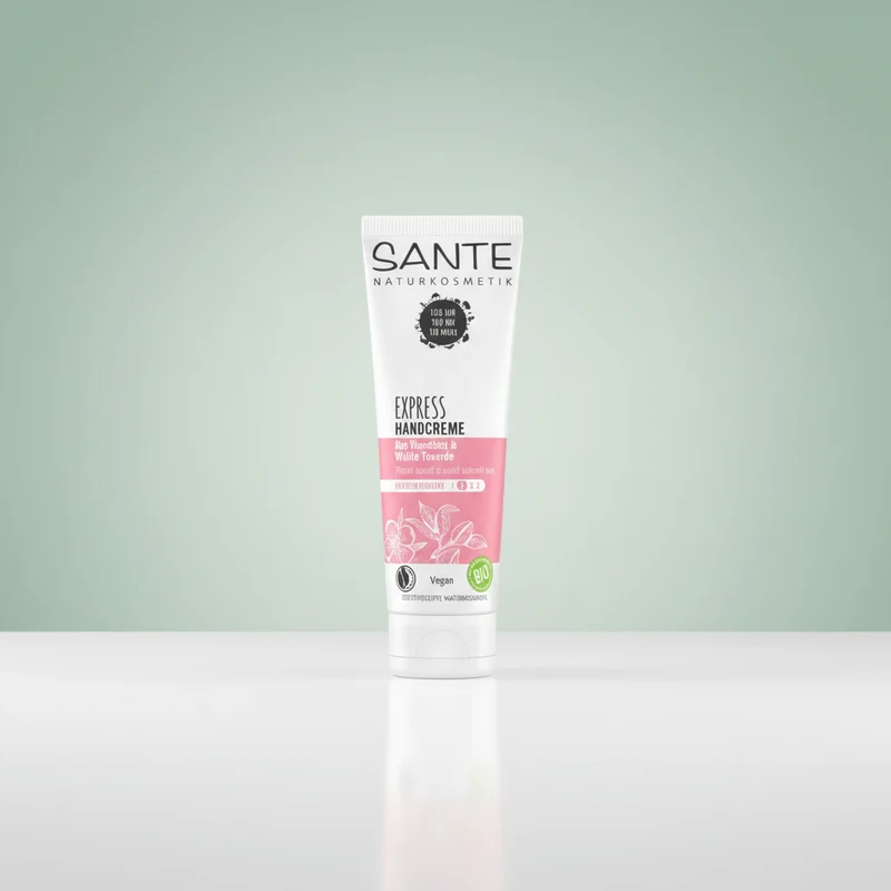 Crème Mains Sensitive Sante Express aux Amandes Bio et à l'Argile Blanche 75 ml