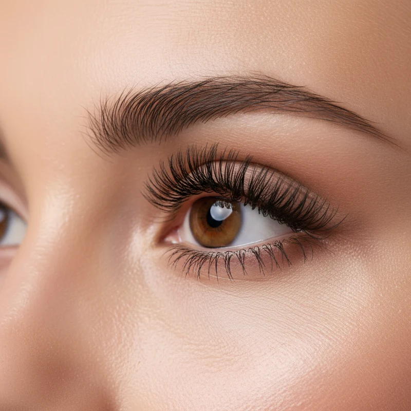 Le mascara Sante Mini rend les cils noirs encore plus intenses