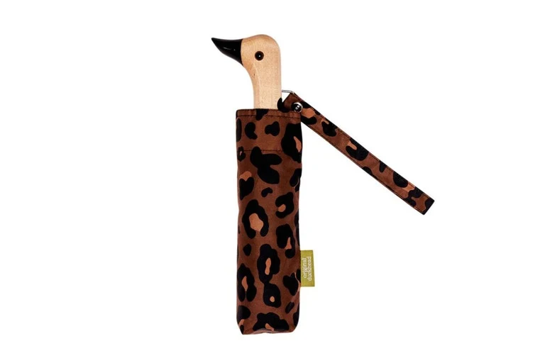 Ombrello Pieghevole Duckhead Leopardato 5x7x35 cm