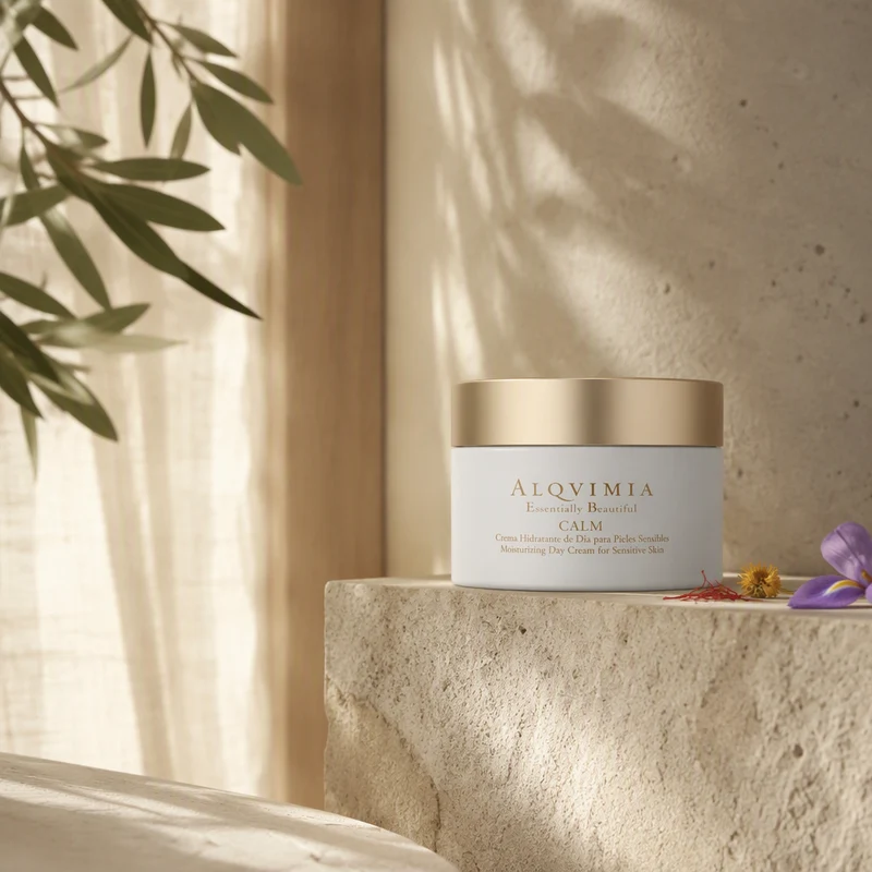 Crème visage apaisante pour peaux sensibles Alqvimia 50 ml