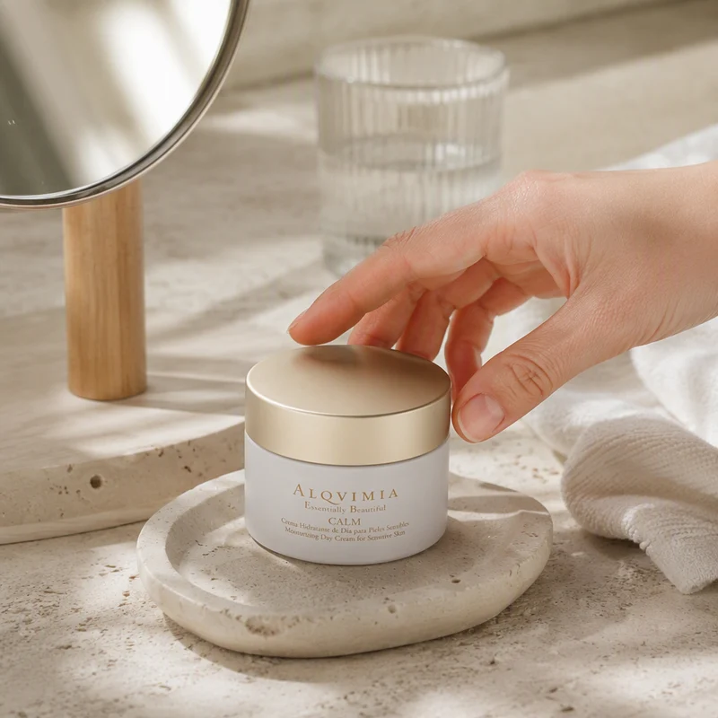 Crème visage apaisante pour peaux sensibles Alqvimia 50 ml