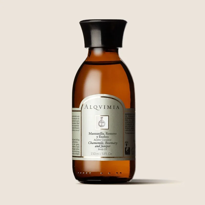 Alqvimia Huile Corporelle Camomille, Romarin et Genévrier 150 ml