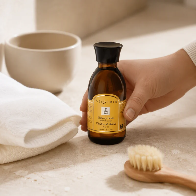 Huile corporelle Alqvimia pour enfants et bébés 150 ml