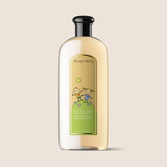 Gel Bain et Douche Alqvimia pour Enfants et Bébés 400 ml