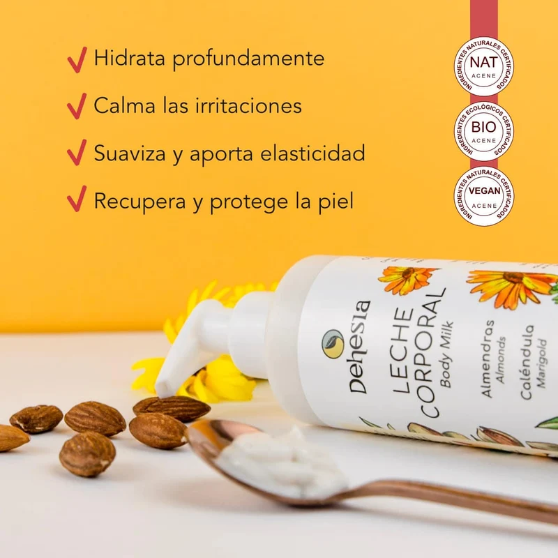 Dehesia BIO Lait Corporel Hydratant aux Amandes et Calendula 250 ml