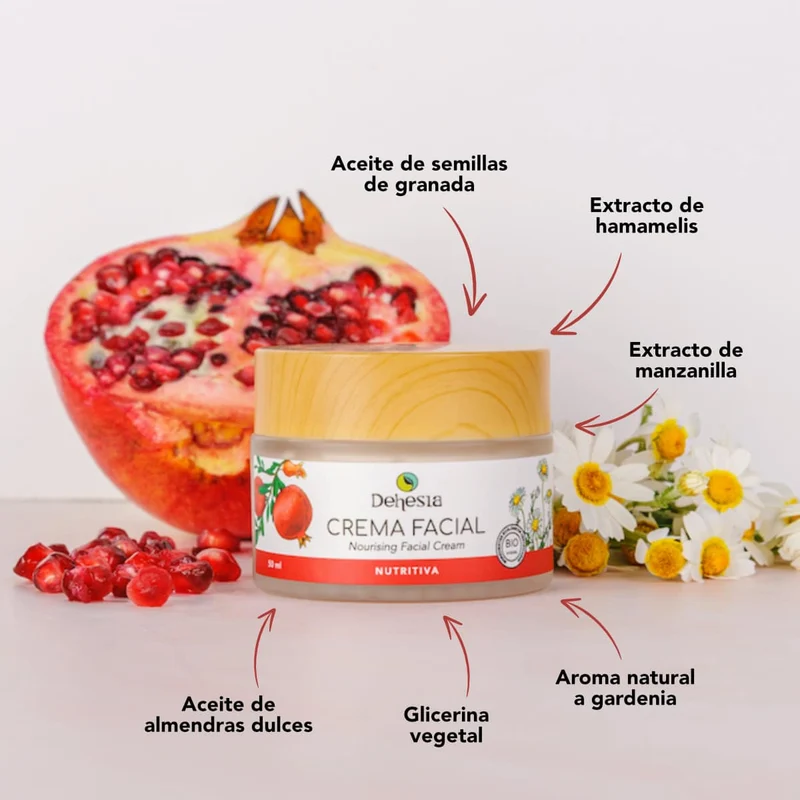 Dehesia BIO Crème Visage Nourrissante à la Grenade et à la Camomille 50 ml