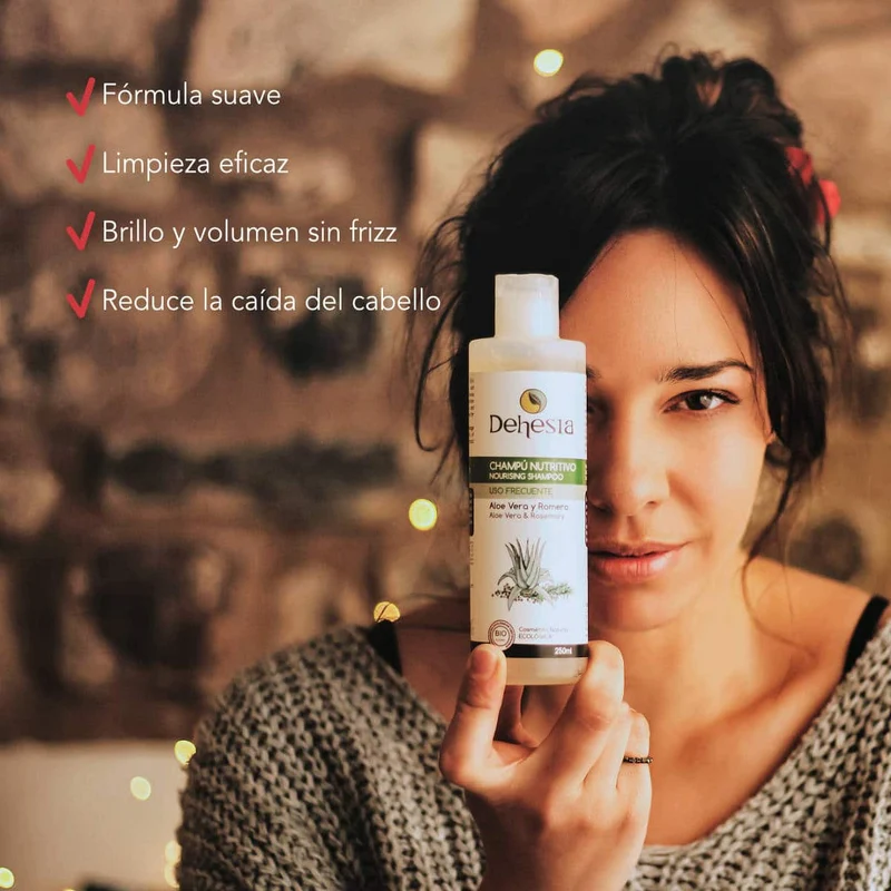 Dehesia BIO Shampoing Nourrissant à l'Aloe Vera et au Romarin 250 ml