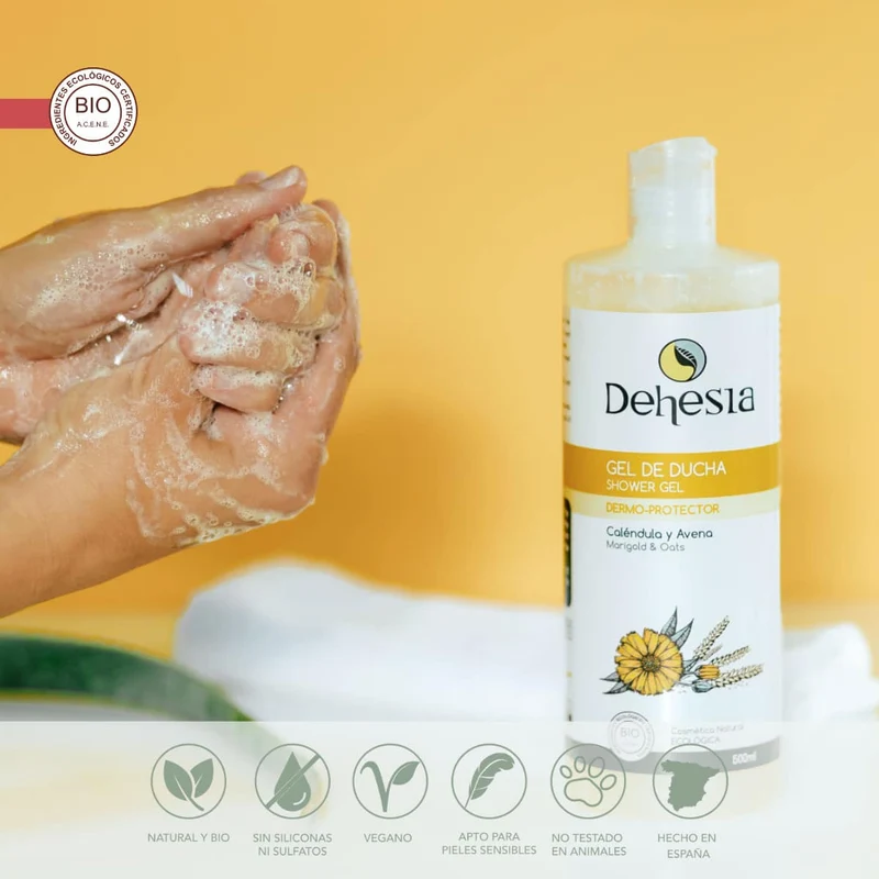 Dehesia BIO Gel Douche Dermoprotecteur au Calendula et à l'Avoine 500 ml