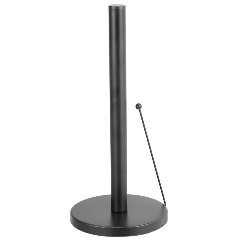 Supporto per Rotolo da Cucina in Acciaio 26 cm Nero Peraga Home