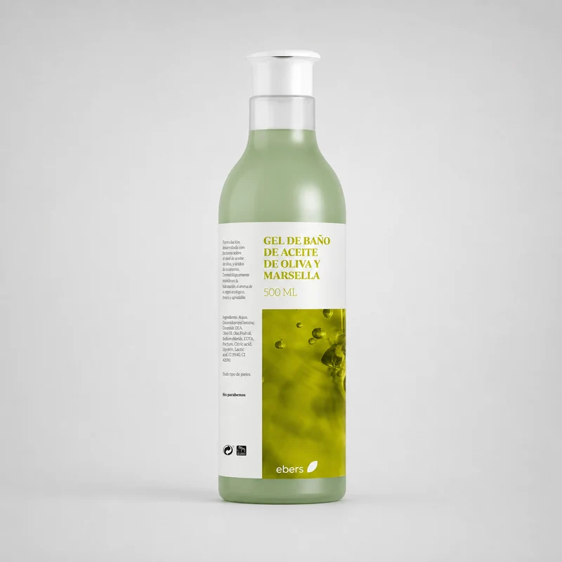Gel de bain Ebers Olive et Marseille 500ML