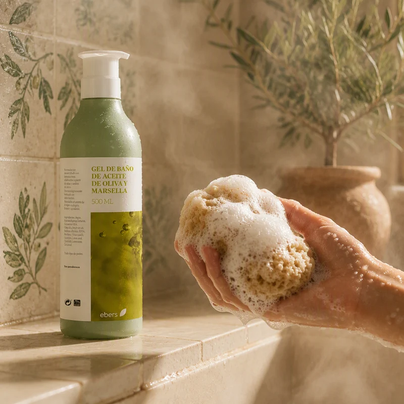 Gel de bain Ebers Olive et Marseille 500ML