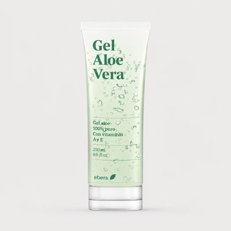 Gel d'Aloe Vera Ebers avec Vitamines A et E 250ml