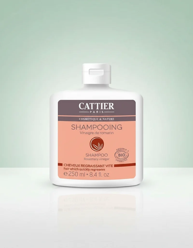 Cattier Shampooing Cheveux Gras au Vinaigre de Romarin 250 ml