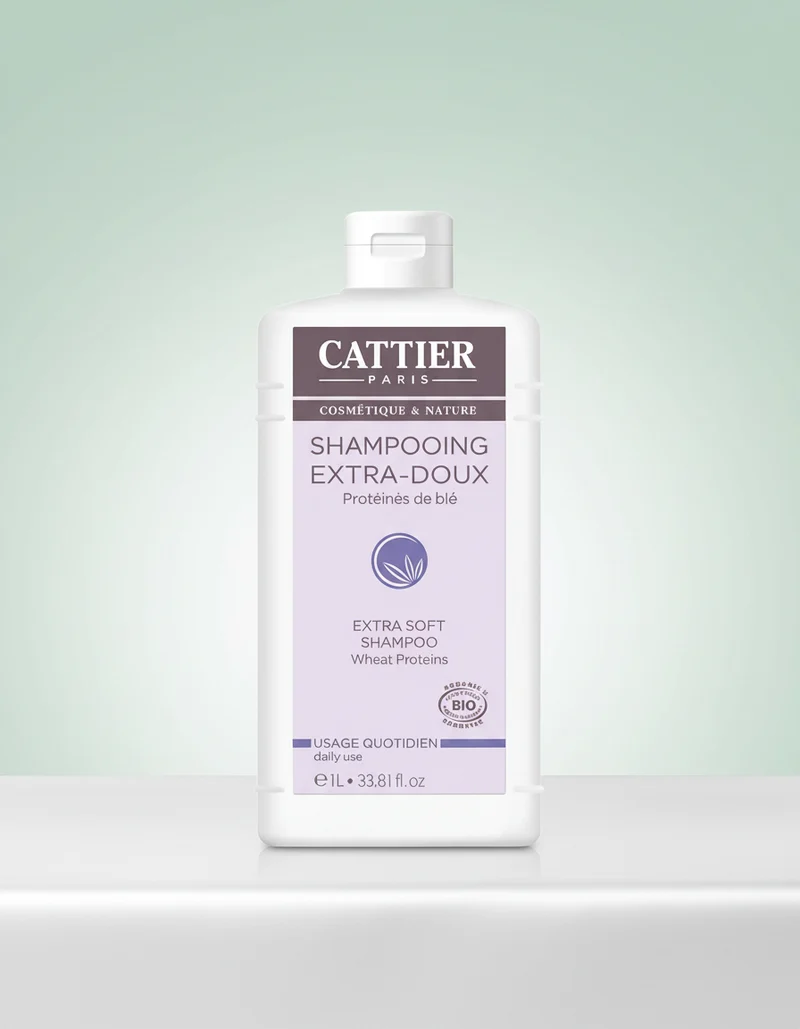 Shampooing Cattier Extra Doux pour Usage Quotidien 1lt