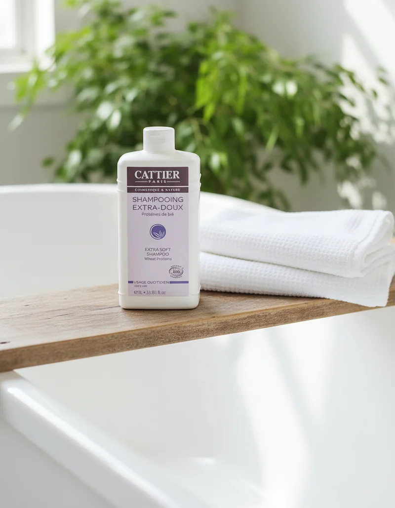 Shampooing Cattier Extra Doux pour Usage Quotidien 1lt