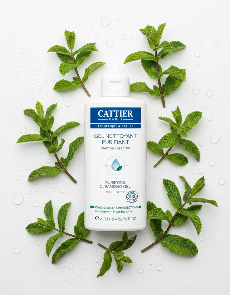 Cattier Gel Nettoyant Purifiant Visage 200 ml