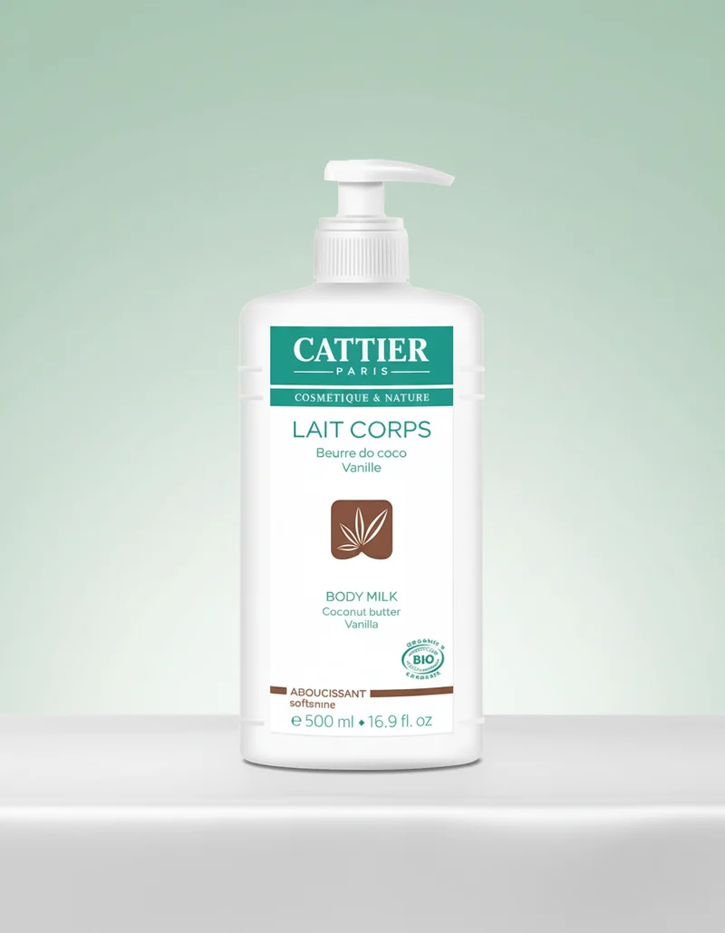 Cattier Lait Corps Lissant au Beurre de Coco et Vanille 500 ml