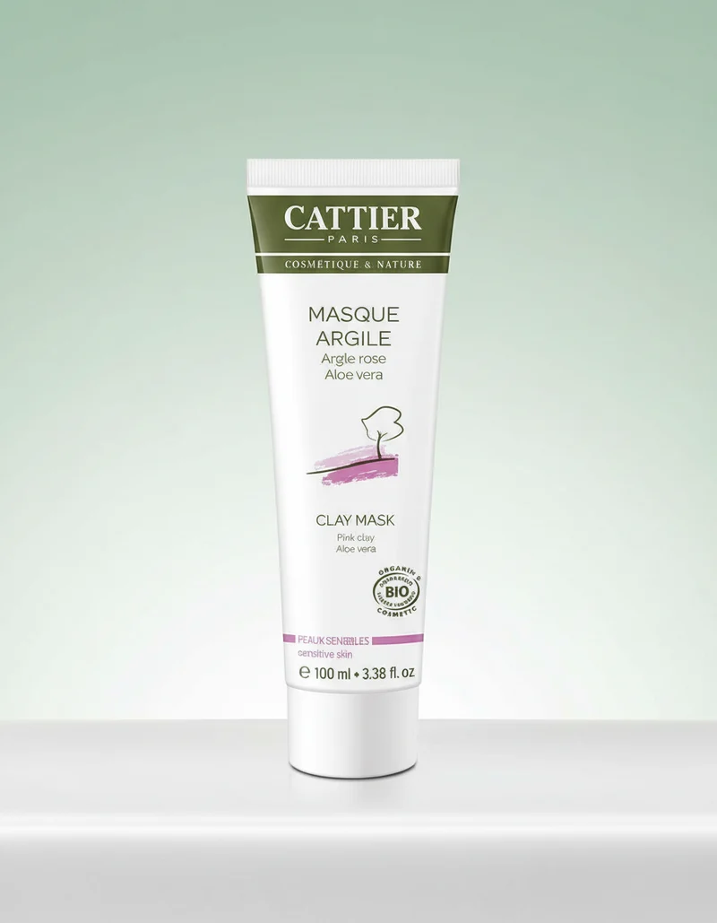 Masque Cattier à l'Argile Rose pour Peaux Sensibles 100 ml