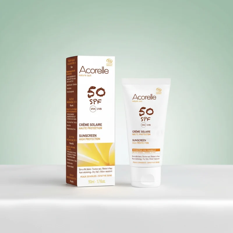Acorelle Crème Solaire Visage SPF50 50ml