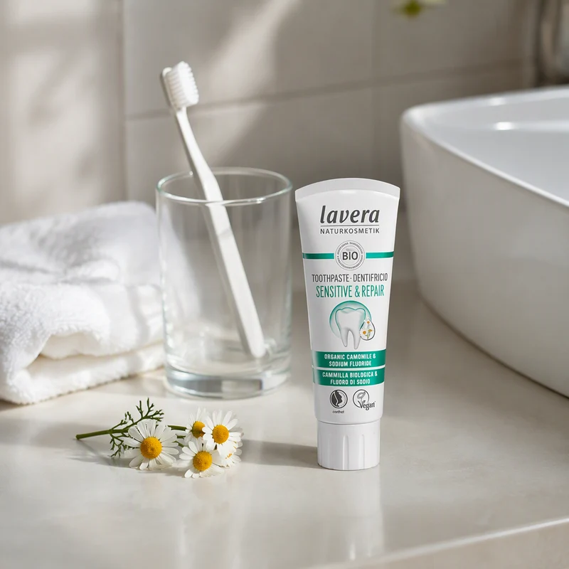 Dentifrice Lavera pour dents sensibles à la camomille et au fluor 75 ml