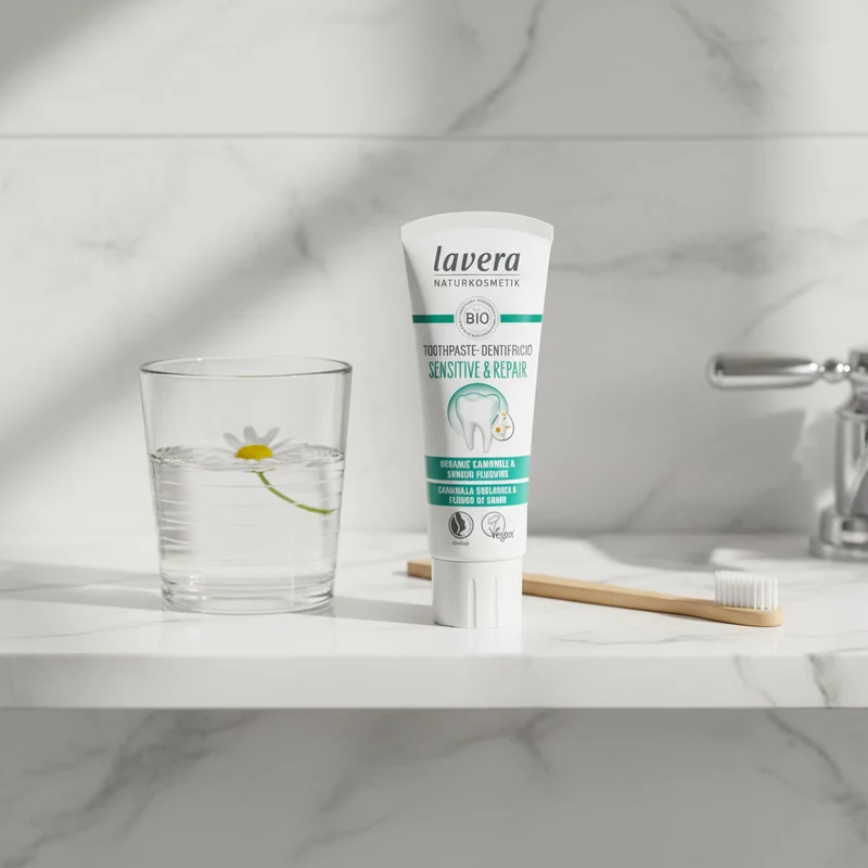 Dentifrice Lavera pour dents sensibles à la camomille et au fluor 75 ml