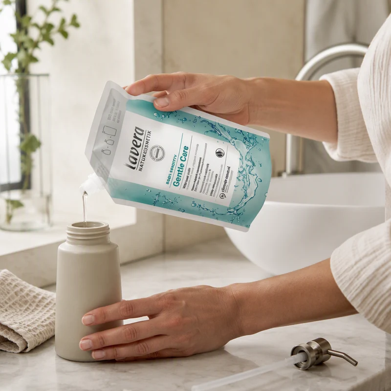 Recharge de savon pour les mains Lavera Basis Sensitive 500 ml