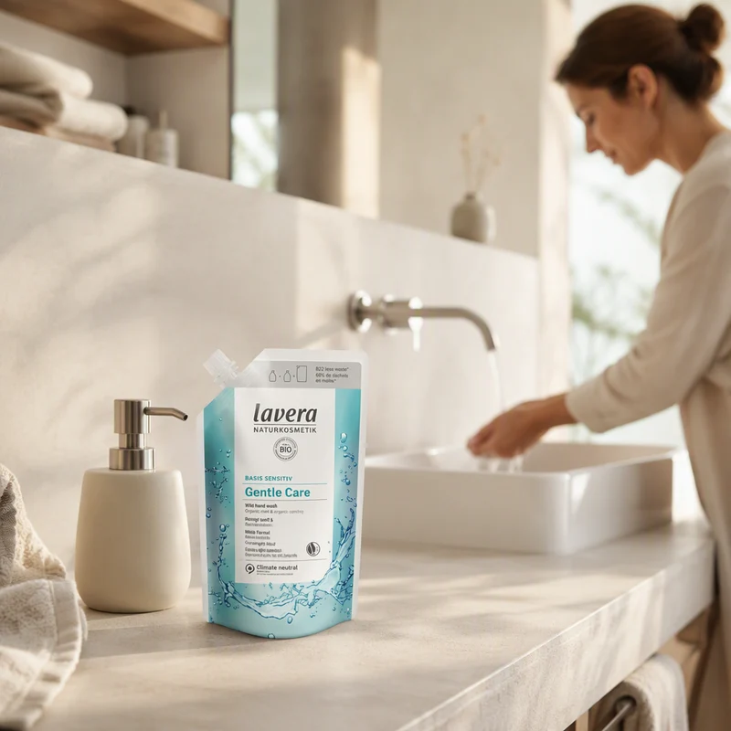 Recharge de savon pour les mains Lavera Basis Sensitive 500 ml