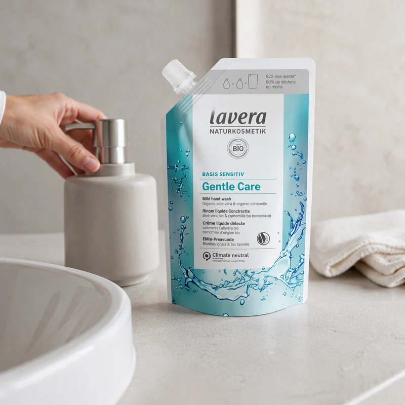 Recharge de savon pour les mains Lavera Basis Sensitive 500 ml