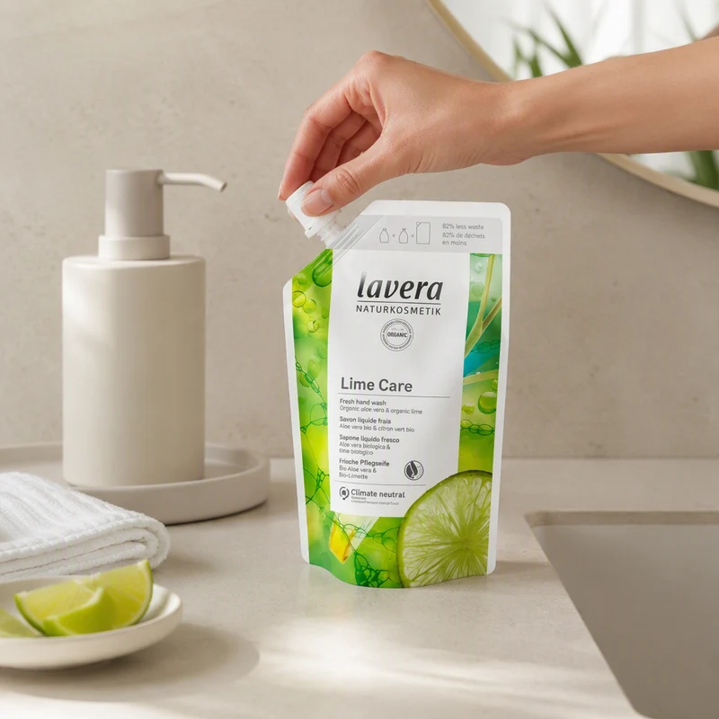 Recharge de savon pour les mains Lavera Fresh Lime 500 ml